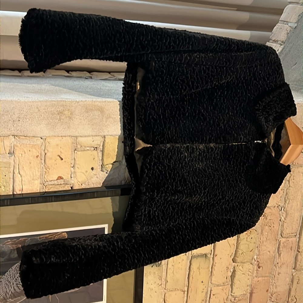 Garfield & Marks faux Lamb fur bolero shrug